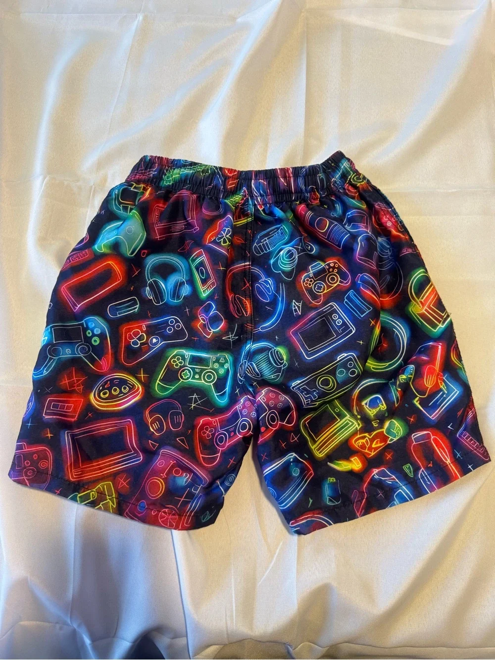 Boy’s Size 10, Neon Swim Trunks